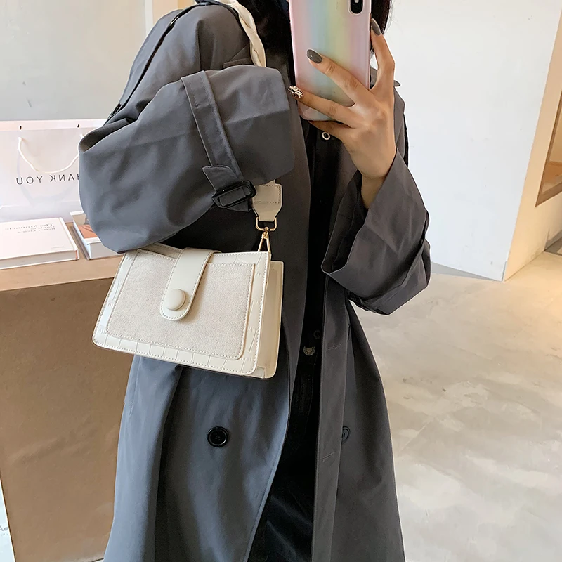 

2020 autumn and winter new female bag fashion shoulder bag lady messenger bag casual female bag PU lady bag