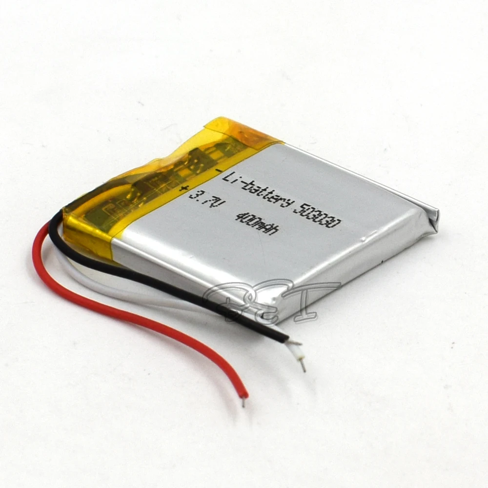 

10Pcs 3.7V Polymer Lithium Battery 503030 Rechargeable Li-ion Cell 400mAh For MP5 Navigator GPS MP3 MP4 Ebook Speaker Camera