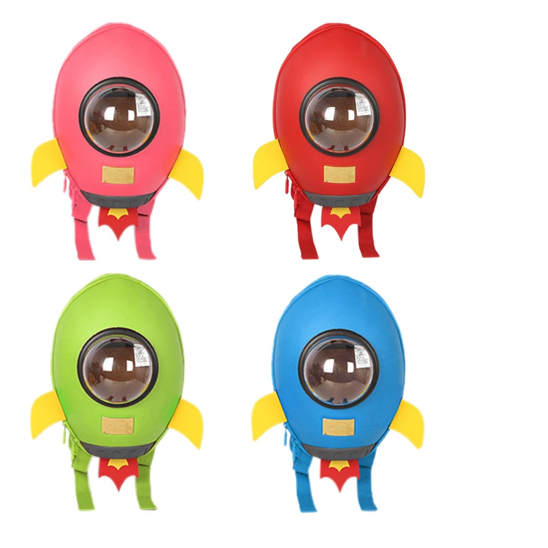 INT'G 3D Rocket Детский рюкзак мультфильм плюшевая сумка для девочек детские рюкзаки