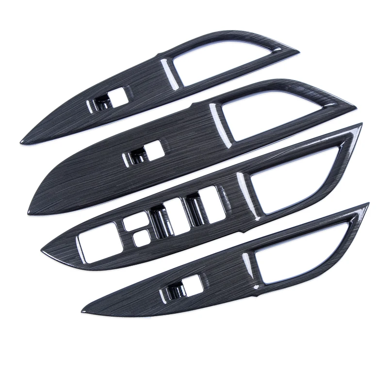 

For Mitsubishi Outlander 2013-2019 Door Window Lift Switch Armrest Cover Trims ABS Chrome Stiker Car-Styling Auto Accessories