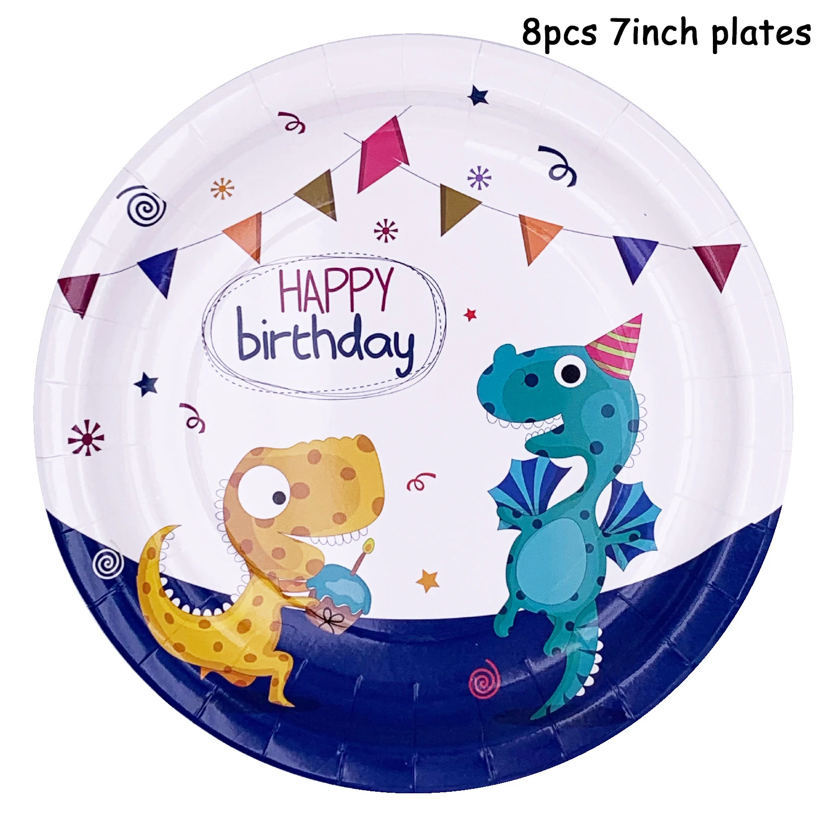 Набор одноразовой посуды в виде животных динозавров тарелки салфетки для