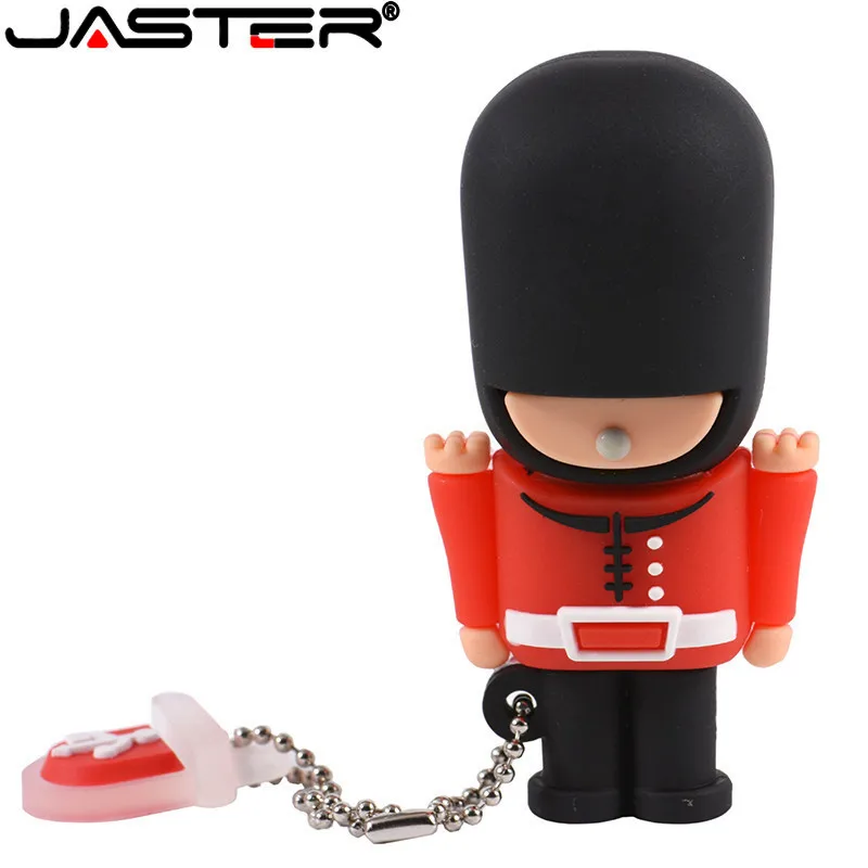 JASTER Новый горячий USB флэш накопитель красивый Британский охранник мультяшный