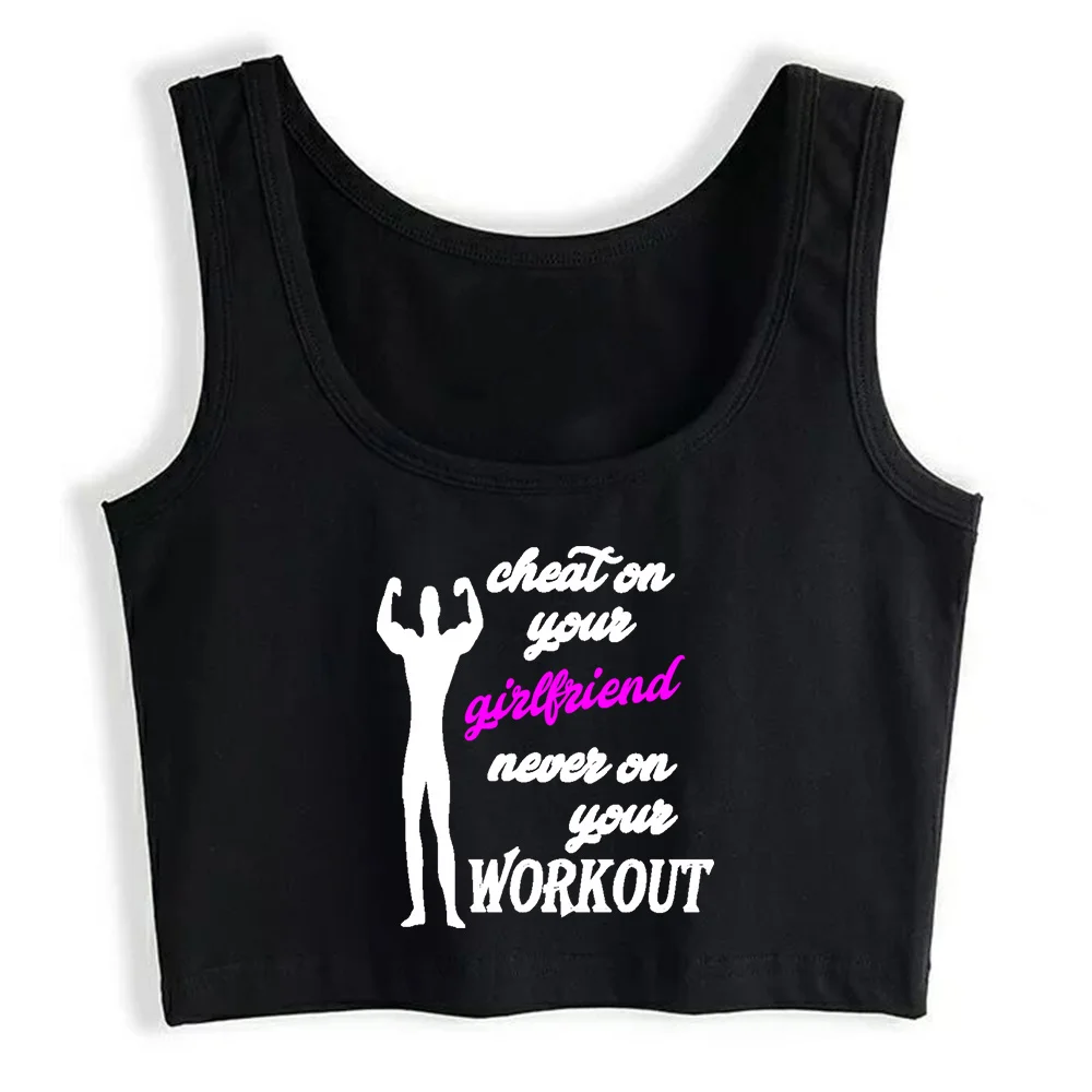 

Crop Top Women Cheat On Your Girlfriend Y2k Gothic Emo Harajuku Tank Top Female Clothes