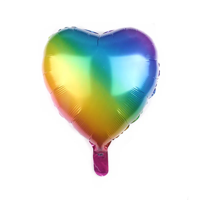 5 шт. 18 дюймов Радуга вышивка звёздочки или бриллианты Алюминий пленки воздушный