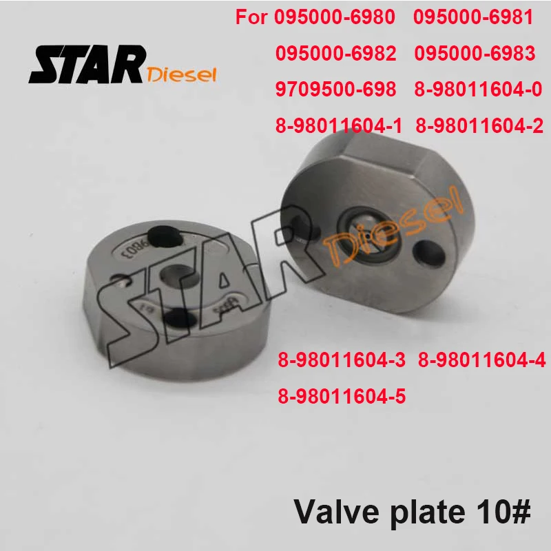 

Valve Plate 10# Injection valve for Injector 095000-6980 095000-6981 095000-6982 095000-6983 9709500-698 8-98011604-0