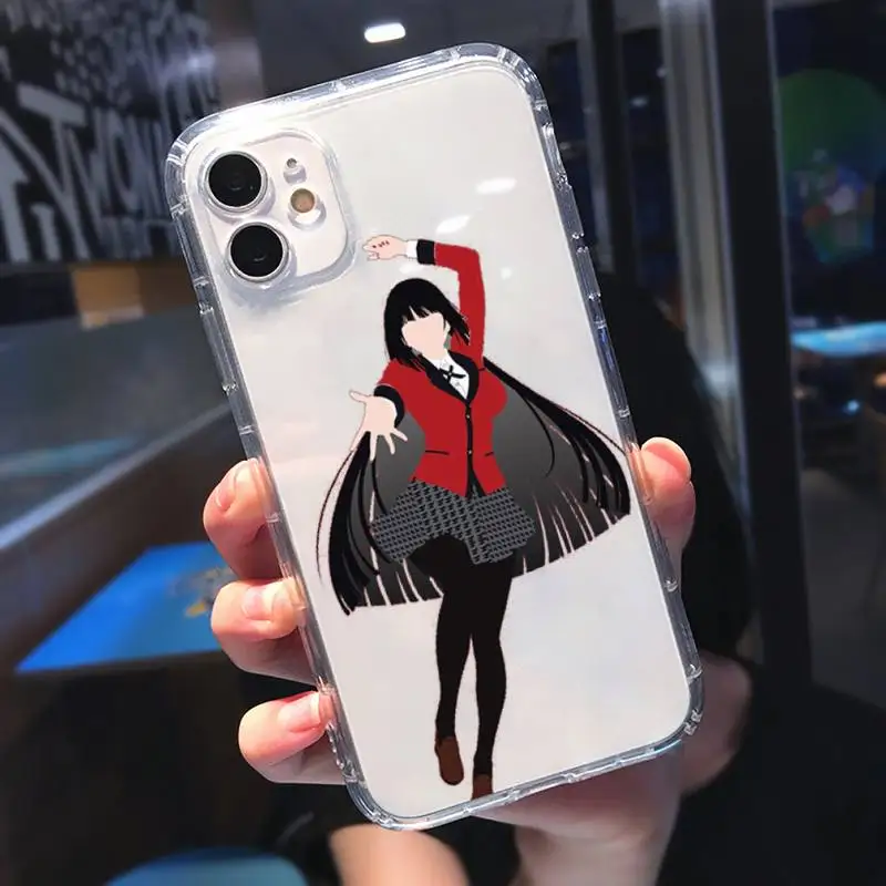 

Crazy Excitement Manga Kakegurui Phone Case Transparent soft For iphone 5 5s 5c se 6 6s 7 8 11 12 plus mini x xs xr pro max