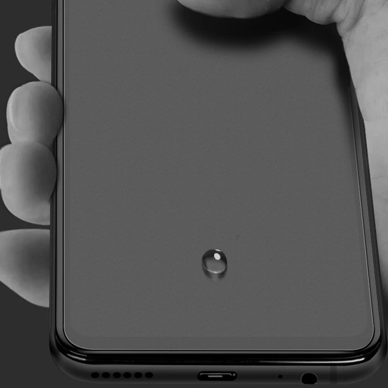 Матовое закаленное стекло с полным покрытием и защитой от отпечатков пальцев для