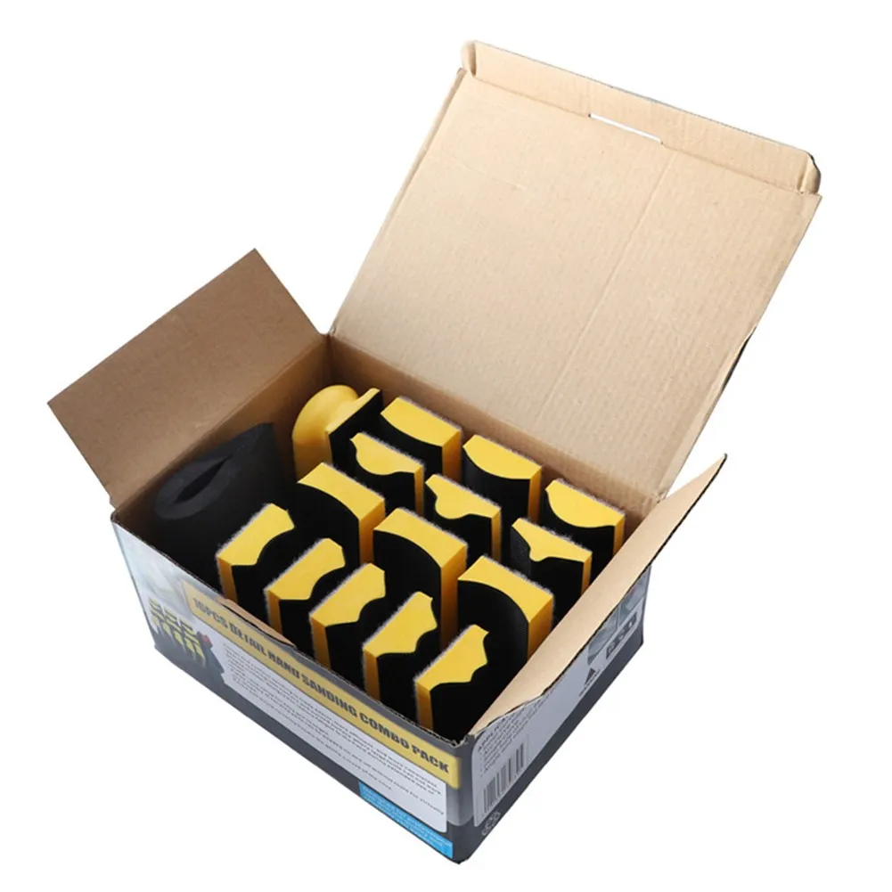 

For Car Grinding And Polishing Tool Polishing Block Kit Yellow + Black