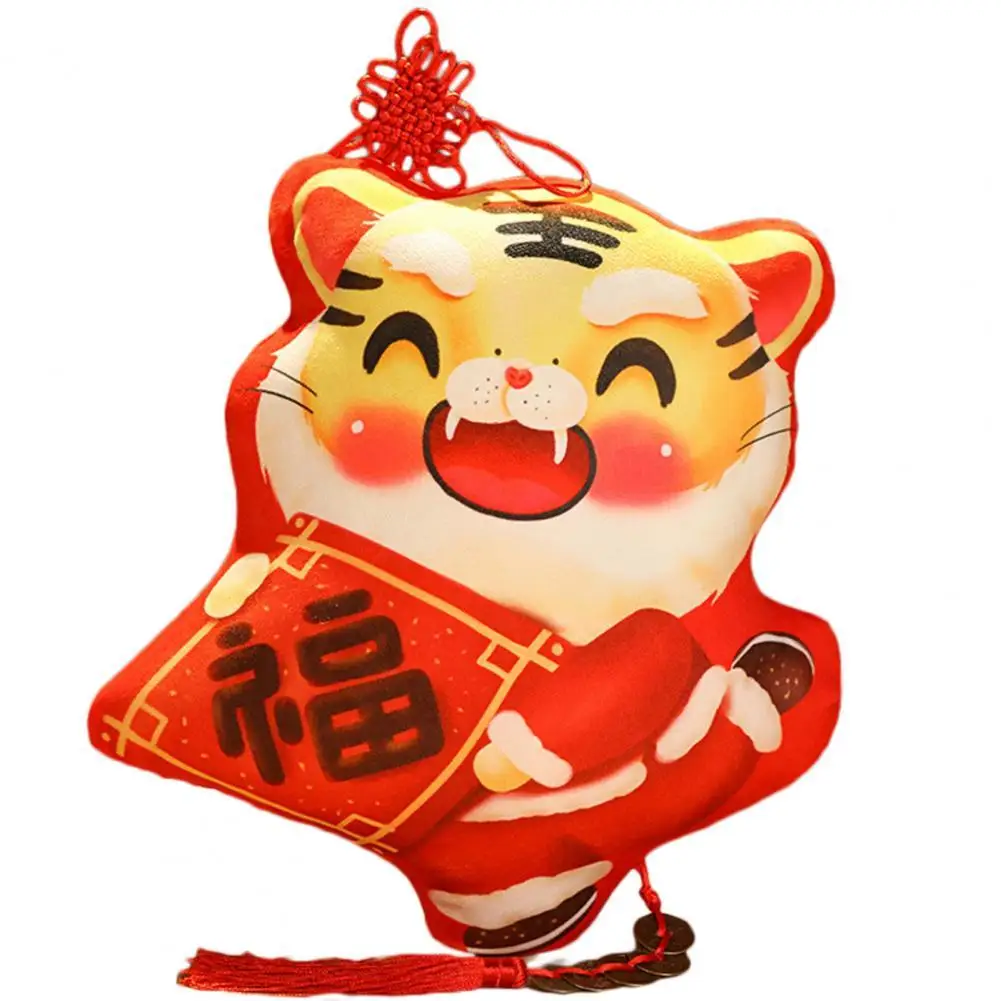 

Fashionable Tiger Plush Toy Vivid Appearance New Year Gift Tiger Plush Pendant Mini Decoration Tiger Mascot Pendant