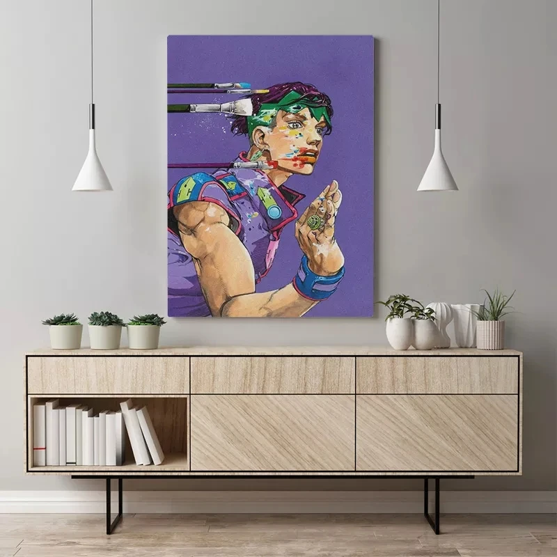 

Wall Art Decorative Paintings Jojo S Bizarre Pictures Prints Japan Anime Home Poster Print Canvas Painting Living Room Decor