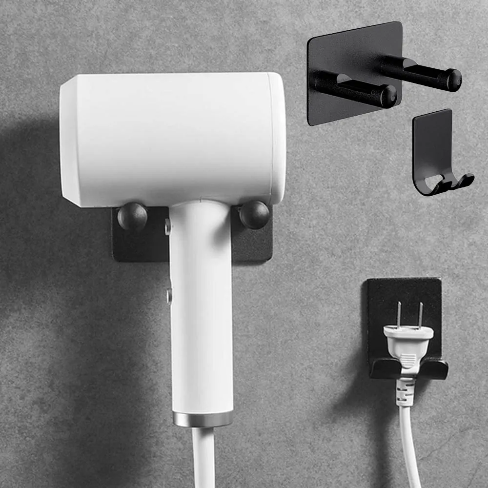 Алюминиевый настенный фен для волос органайзер выпрямитель держатель набор