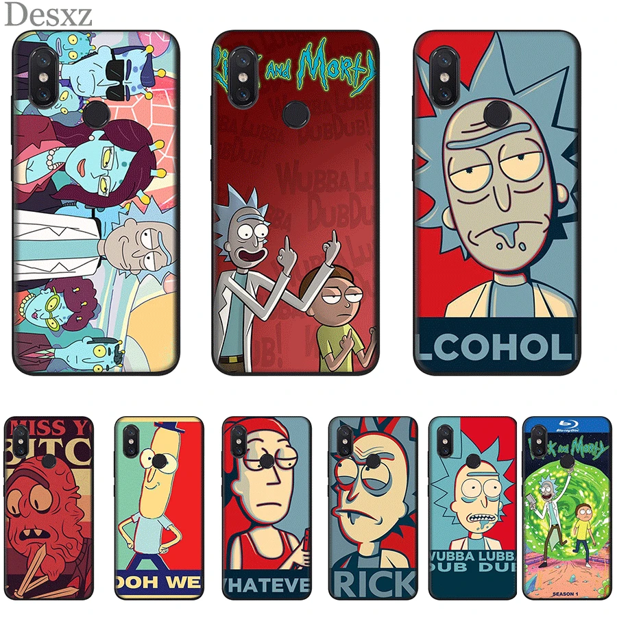 Чехол для мобильного телефона из ТПУ Redmi версия 4 4X5 6 7 Pro 5A Prime Cover Rick Y Morty