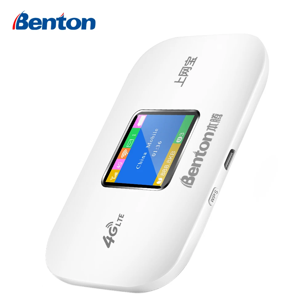 

Benton Wholesales Support Customization Unlocked 4G Wifi Router Portable Lte Sim Card Wireless Mobile Mifi Router Pocket Wifi