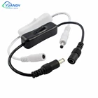 Кабель светильник еля света с внутренним и наружным разъемами питания постоянного тока 5,5x2,1 мм, коннектор постоянного тока вклвыкл, встроенный выключатель, провод 5 В, 12 В, 24 В для светодиодной ленты