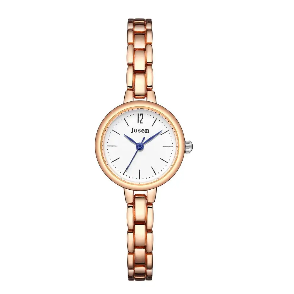 

Women's Fashion Luxury Gold Pink Bracelet Ladies Wrist Watch Full Stainless Steel Casual Women Watches Simple Small Female Clock