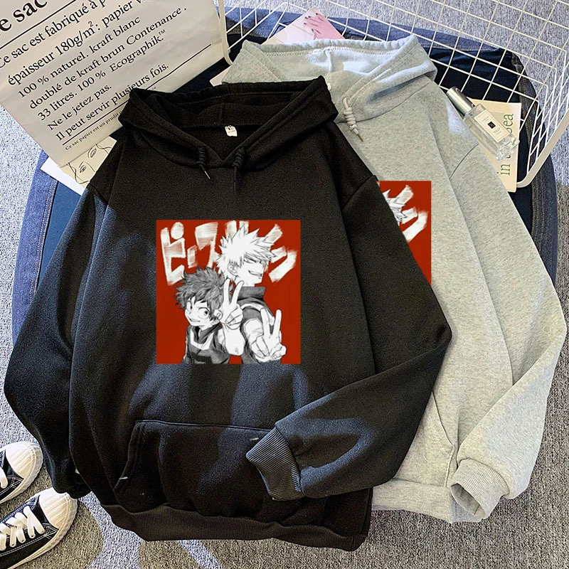 

Japan Cute and Fun My Hero Academy Printed Casual Harajuku Fashion Round Neck Long Sleeve Hoodie Fall New Kawaii Women's Hoodod