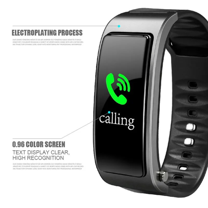 Bluetooth гарнитура для бизнеса умный Браслет разговора пульсометр спортивные умные