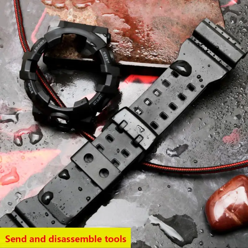 1 комплект мягкий силиконовый ремешок для часов металлическая застежка браслета