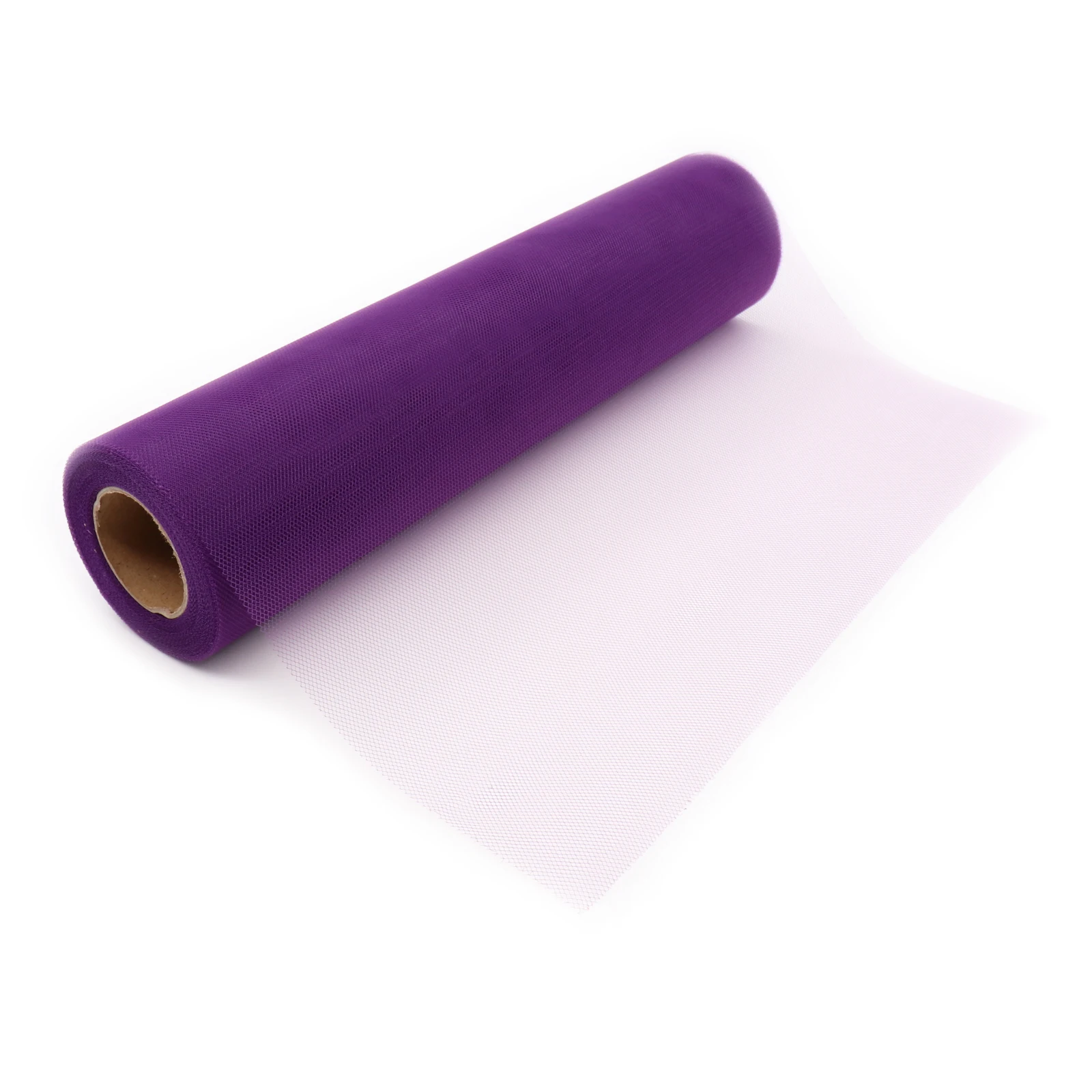 Purple Тюль в рулонах для свадьбы украшение рулон ткани ремесло Тюлевая пачка платье DIY органза Baby Shower вечерние поставки 25Yx12inch - Цвет: Purple