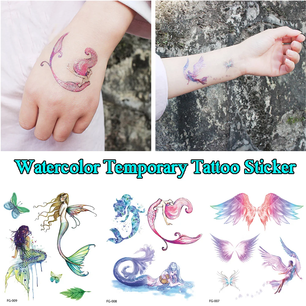 Новые 3D водостойкие маленькие блестящие наклейки бабочки градиентные для