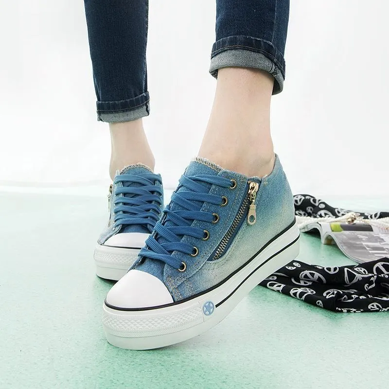 Новинка женская обувь на плоской подошве сезон весна лето увеличивающая рост