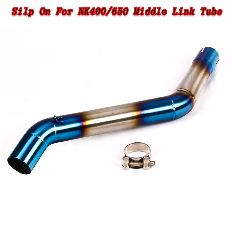 Silp On для NK 400 650 мотоциклетная средняя Соединительная труба из нержавеющей стали 51