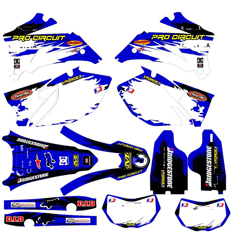 Графические наклейки для мотоцикла 3M Yamaha WRF250 WR250F 2007-2012 2013 WRF450 WR450F 2007 2008 2009 2010 2011 |