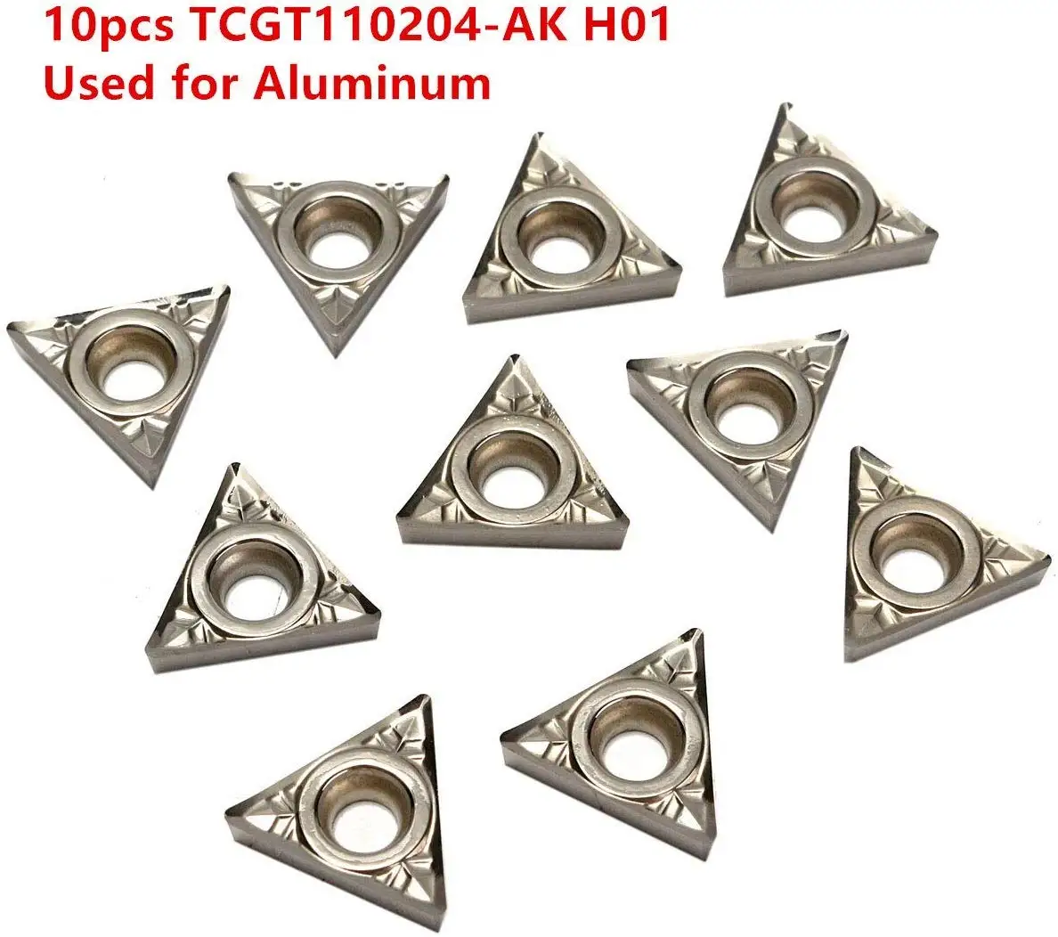 Алюминиевые вставки TCGT090202 AK H01 резаки токарный станок с ЧПУ для токарного