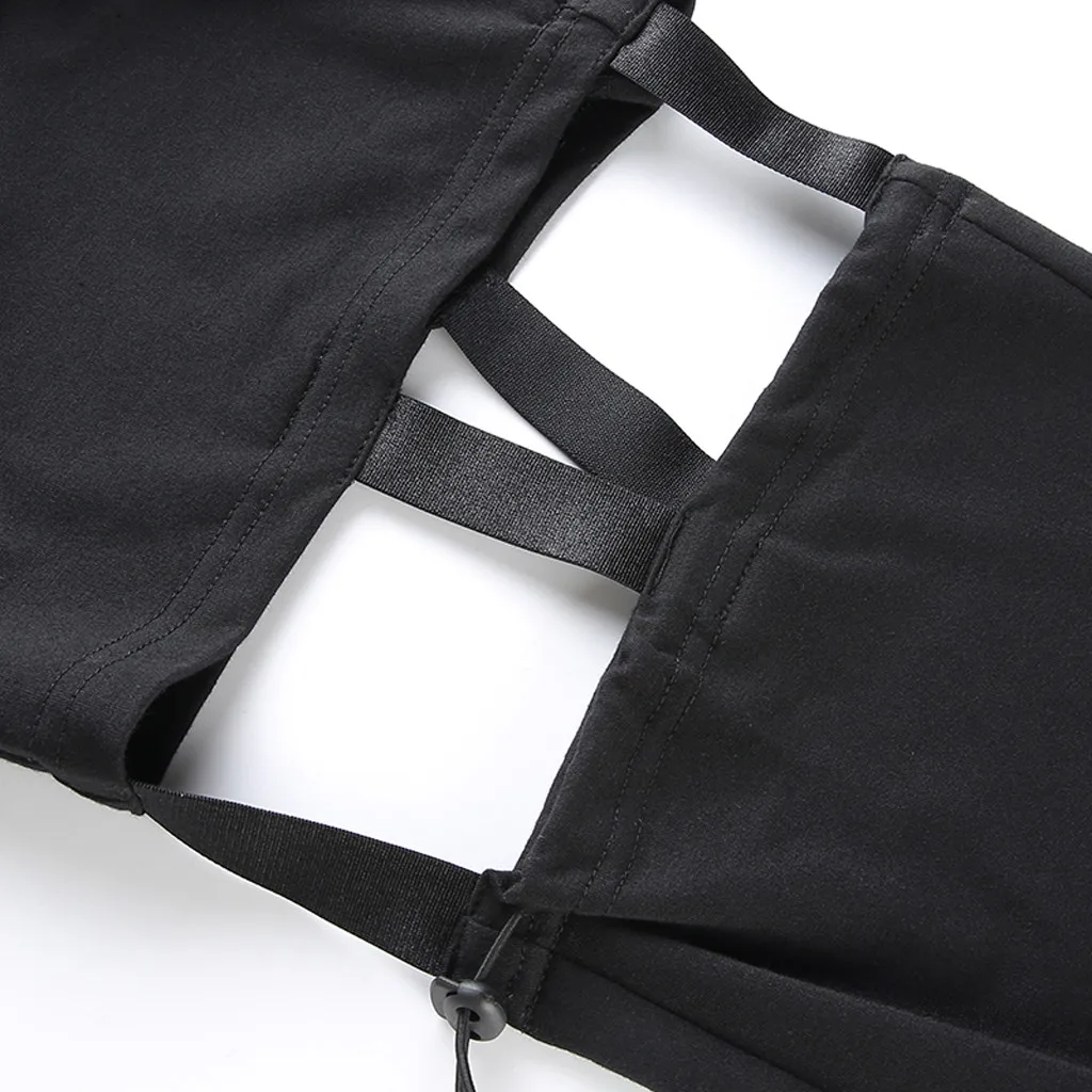 Брюки женские светоотражающие с большими карманами стильные штаны для активного