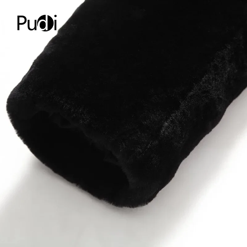 PUDI мужские зимние пальто новая мода шерсть короткие куртки с воротником из меха енота Осень Зима Повседневная Верхняя одежда MT811
