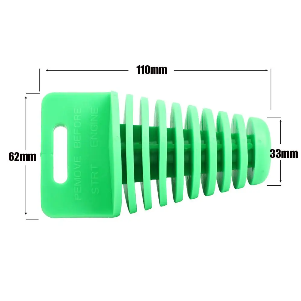 Большая выхлопная трубка глушитель моющаяся Водонепроницаемая пробка для