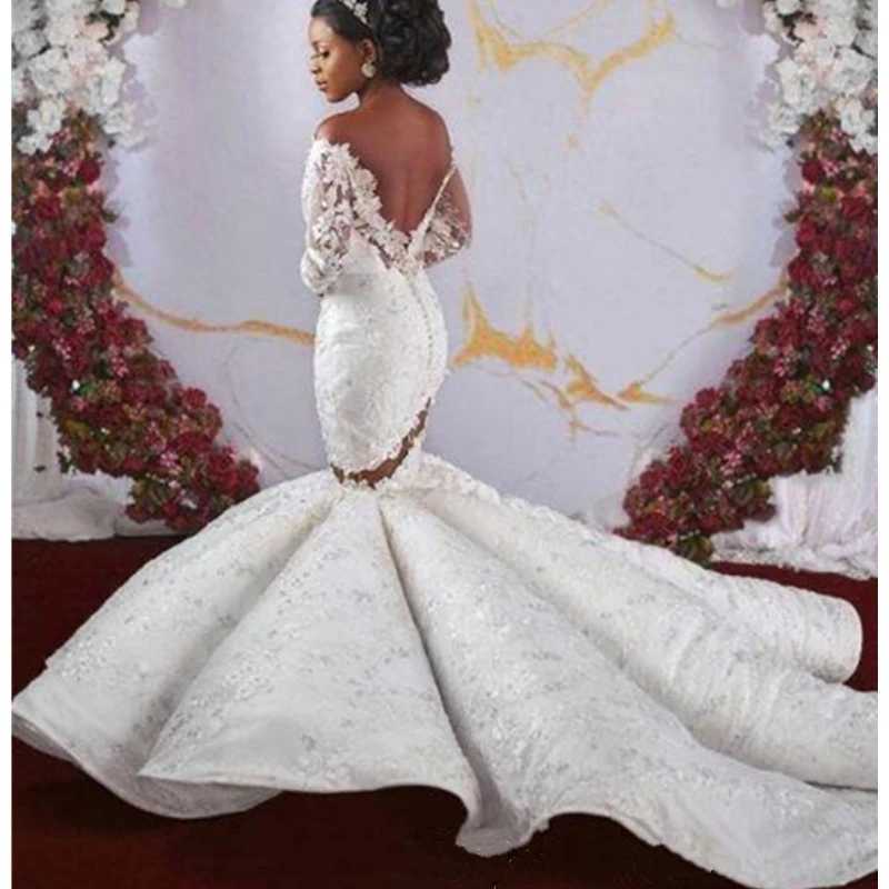 

Роскошное Свадебное платье с юбкой-годе в арабском стиле по индивидуальному заказу, свадебное платье со шлейфом и кристаллами, свадебные пл...