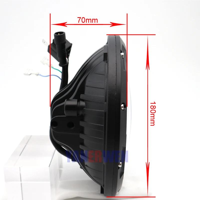 Цветная (RGB) фары 7 дюймов светодиодные высокой ближнего и дальнего света