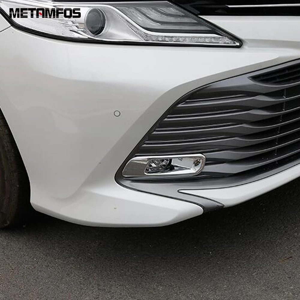Для Toyota Camry 2018-2020 SE XSE/LE XLE Хромированная передняя противотуманная фара крышка