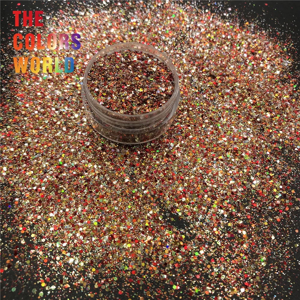 Искусственные лазерные радужные цветные объемные Блестки для ногтей украшение