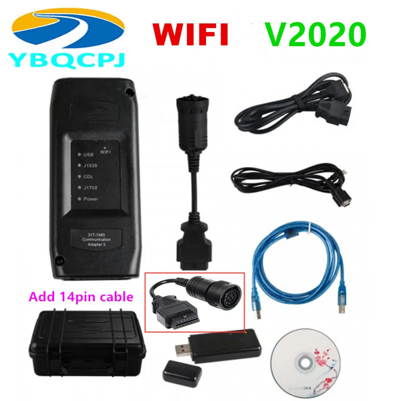Реальный WIFI V2020 ET3 адаптер 3 III Φ 2015 грузовик диагностический инструмент ET для cat