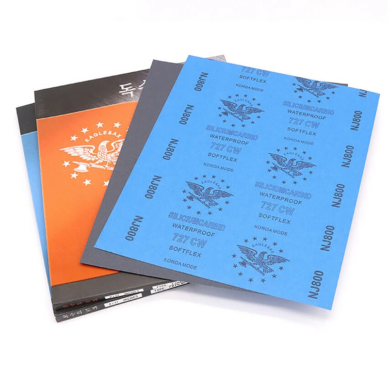 Наждачная бумага A4 для влажной и сухой шлифовки абразивный Полировальный