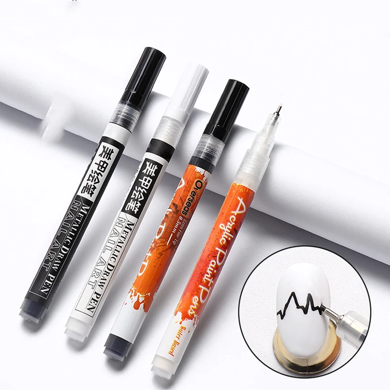 

1Pc Nail Art Graffiti Dotting Pen-Waterproof Drawing Painting Liner Brush DIY Line Paint Pen Detail Beauty Adorn Manicure Tool 4