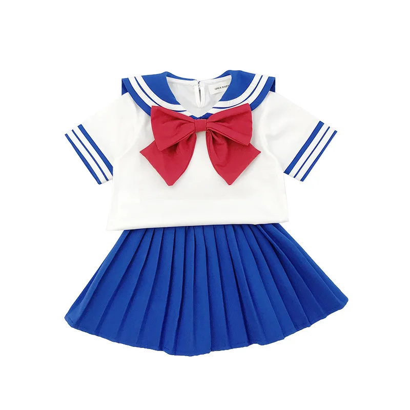 Детский костюм для косплея Сейлор Мун плиссированная юбка девочек матроска