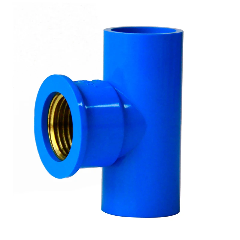 20 мм 25 32 ID до 1/2 &quot3/4&quot 1 &quotBSP с внутренней резьбой Тройник голубая труба из ПВХ