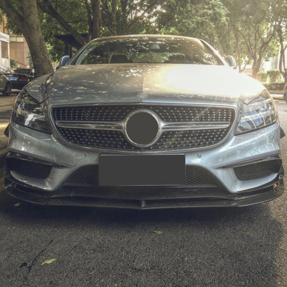 Для Mercedes-Benz CLS класс W218 CLS400 CLS550 Sport седан передний бампер отделка крыла вентиляционное отверстие из углеродного волокна украшения