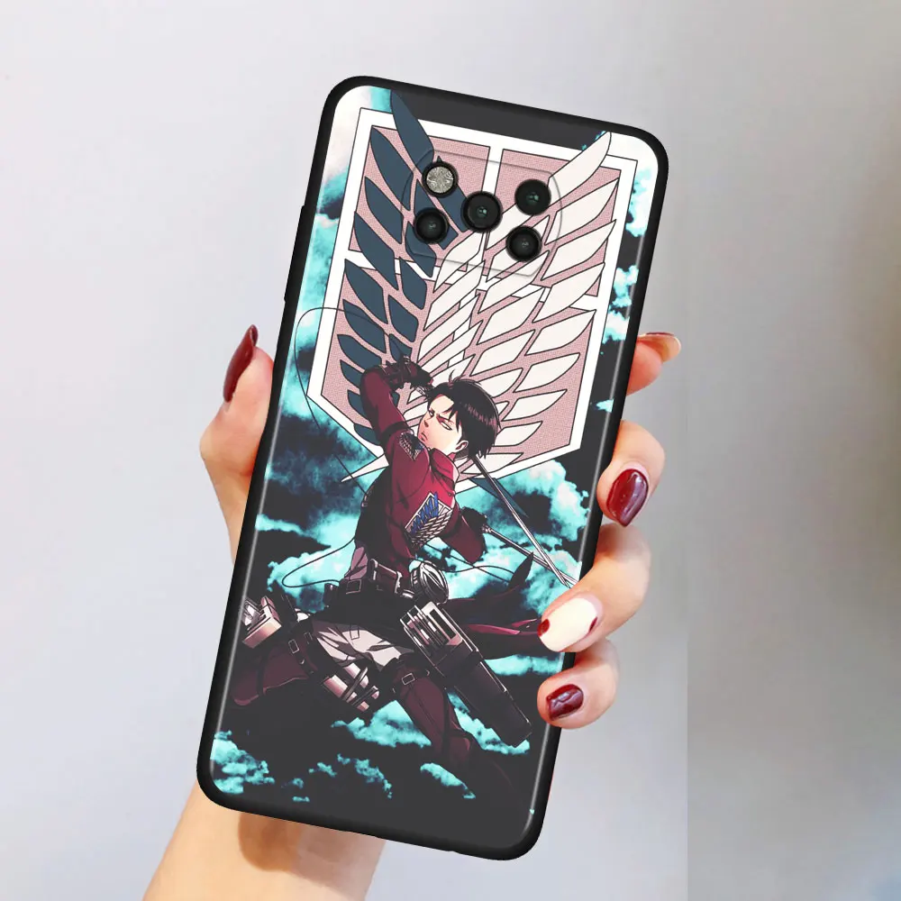 anime attack on titan cell phone case for xiaomi poco x3 nfc m3 f1 f3 mi 10t 9t note 10 10t pro a2 lite 5g 11 9 se cc9 cover free global shipping