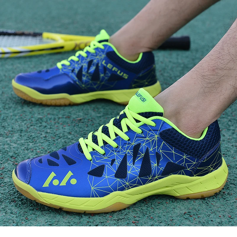 

2021 New Men and Women's Tennis Shoes Outdoor Athletic Professional Sport Shoes Unisex Non-slip Badminton Sneakers