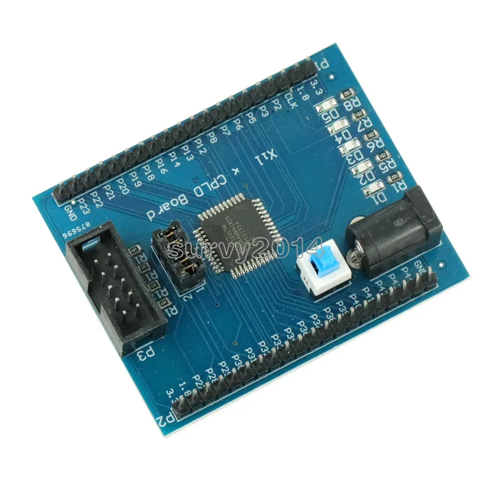 Макетная плата Xilinx XC9572XL CPLD обучающая интерфейс JTAG источник питания постоянного