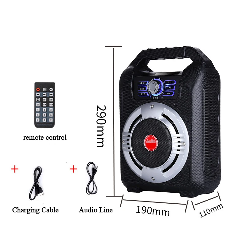 S38 Большой Мощный Bluetooth аудио тяжелый сабвуфер u-диск вечерние 5 25 дюйма