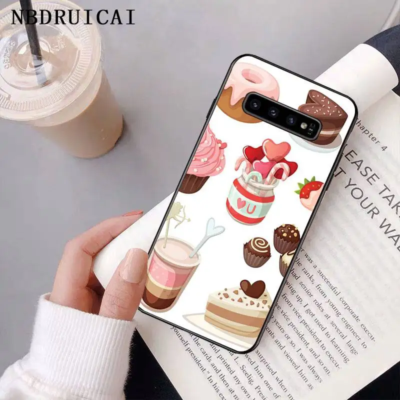 NBDRUICAI Funny Food Dessert Chocolate Beer Phone Case Cover for Samsung S9 plus S5 S6 edge S7 S8 S10 E | Мобильные телефоны и