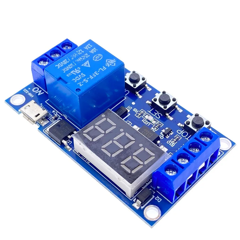 

DC 6-30V Support 220 V Equipment 5A LED Display Automation Cycle Delay Timer Control Off Switch Delay Time Relay