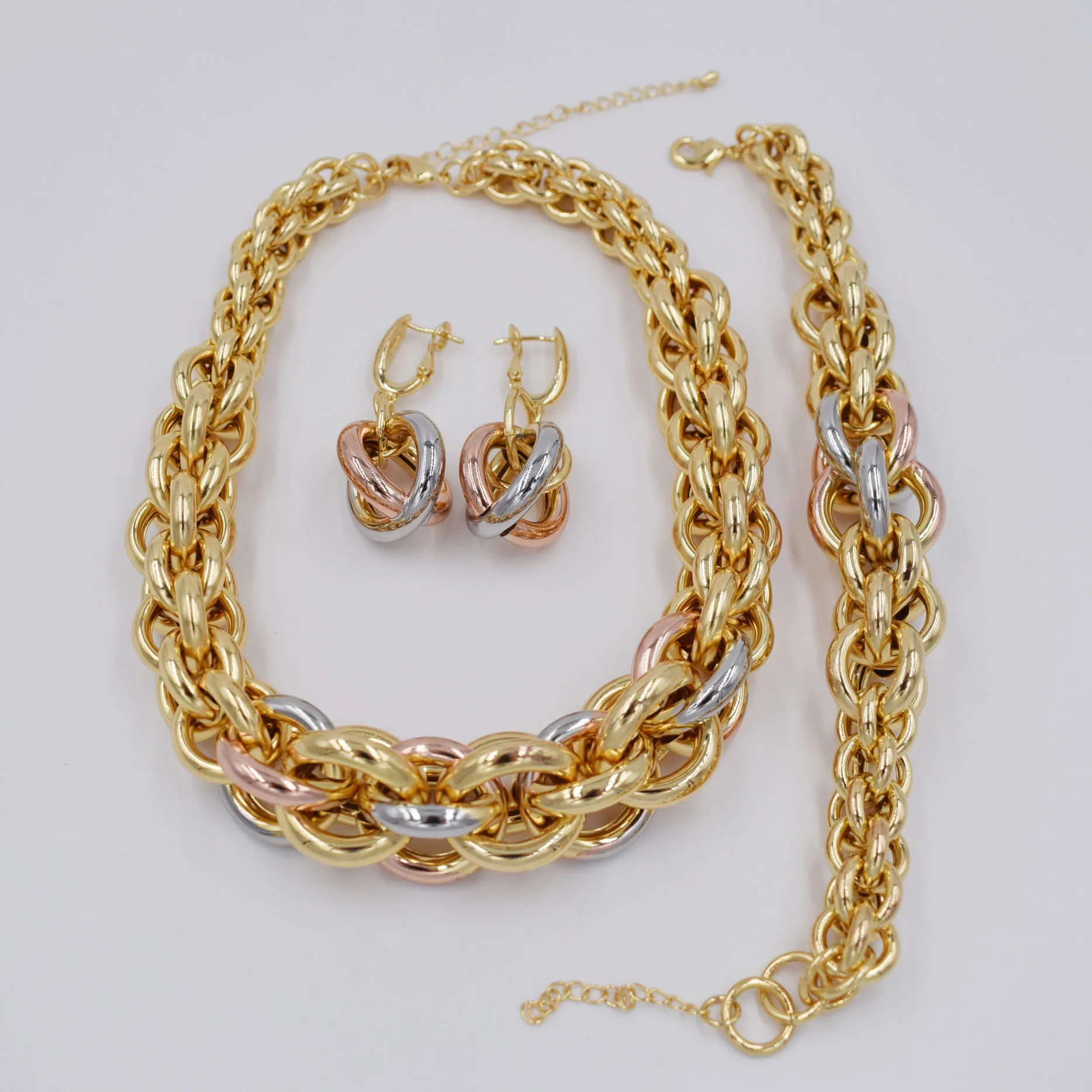 Новые модные ювелирные изделия Африканский бисер золотой комплект ювелирных