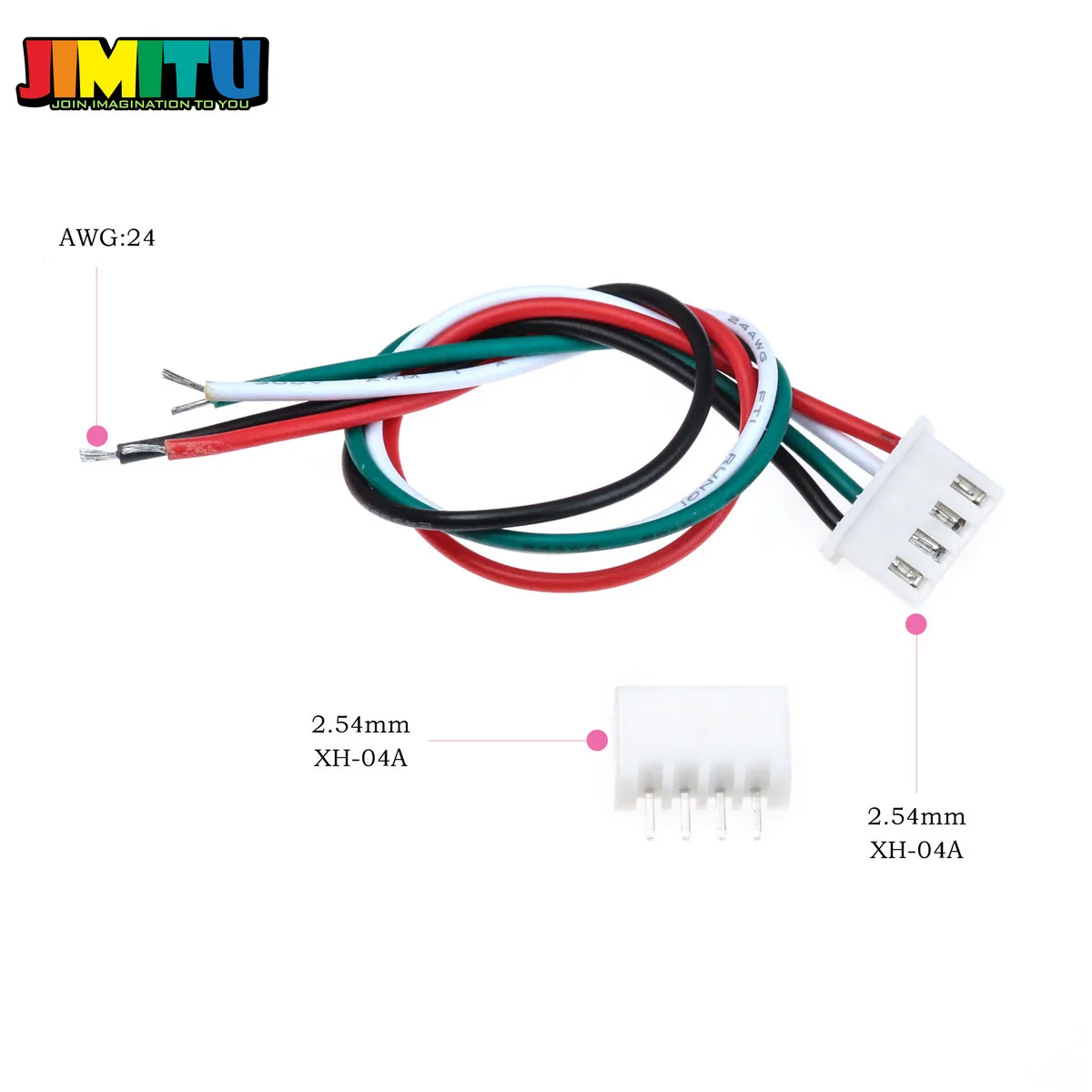 10 шт./комплект 4-контактный разъем Micro JST XH 2 54 мм 24AWG 1007 проводов 150 | Игрушки и хобби