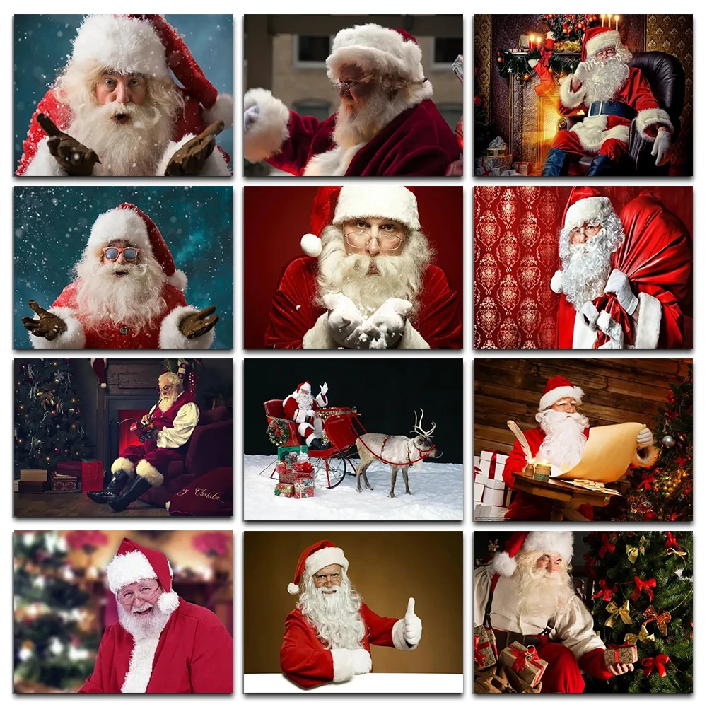 

Diamond Painting Christmas Diy 5D Diamond Embroidery Mosaic Santa Claus Decoration Kit Cross Stitch Rhinestone Painting Diamond
